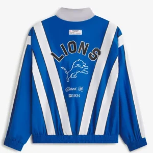 Get Detroit Lions Off Season x NFL Blue Windbreaker Jacket