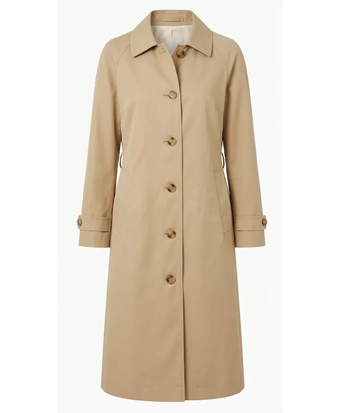 Get Emma Onwards and Sideways Beige Coat
