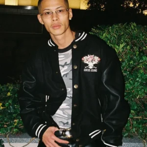 Get GUESS Jeans 45Th Anniversary Bomber Jacket