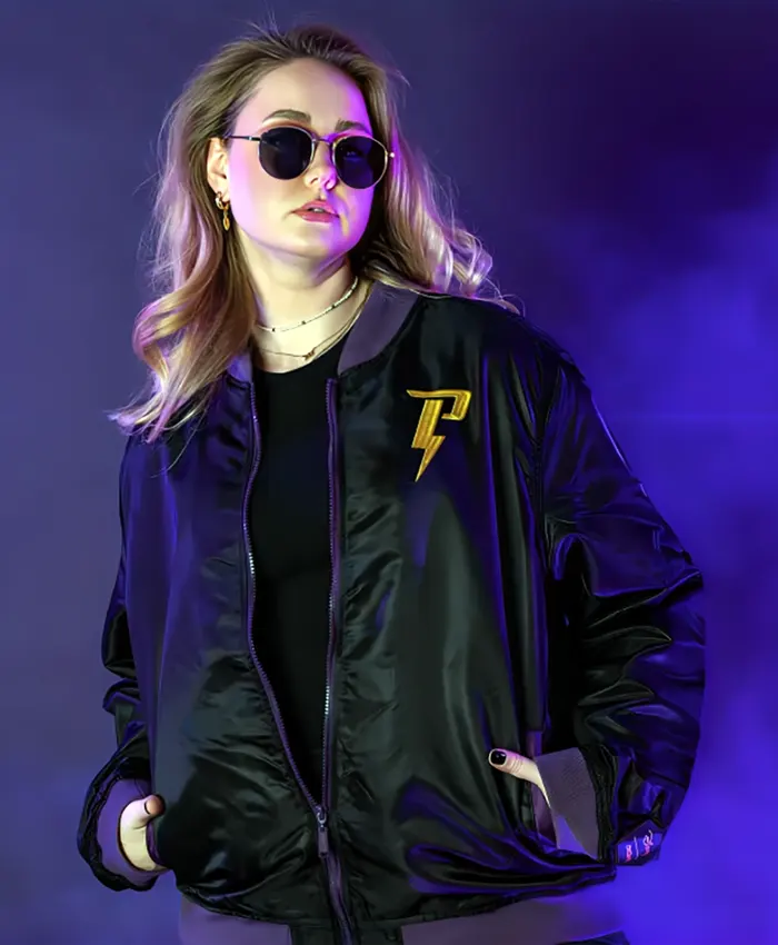 Get Goofy Powerline Black Bomber Jacket