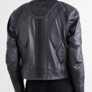 Get Gucci Primavera 2026 Runway Moto Leather Jacket