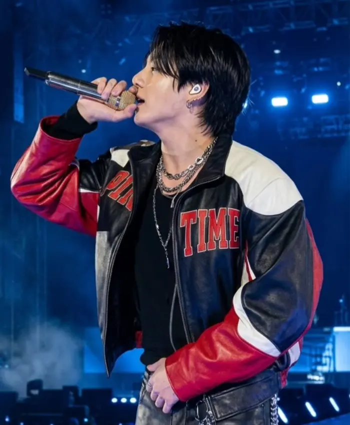 Get JungKook Arirang World Tour Santiago Martine Leather Jacket