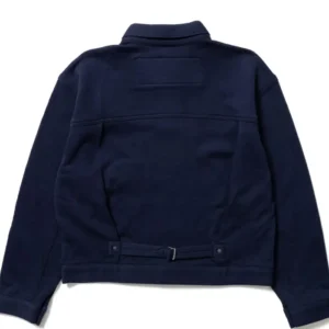 Get Levi’s × LOOPWHEELER × BEAMS Fleece Navy Jacket