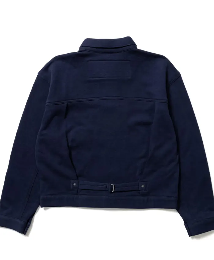 Get Levi’s × LOOPWHEELER × BEAMS Fleece Navy Jacket