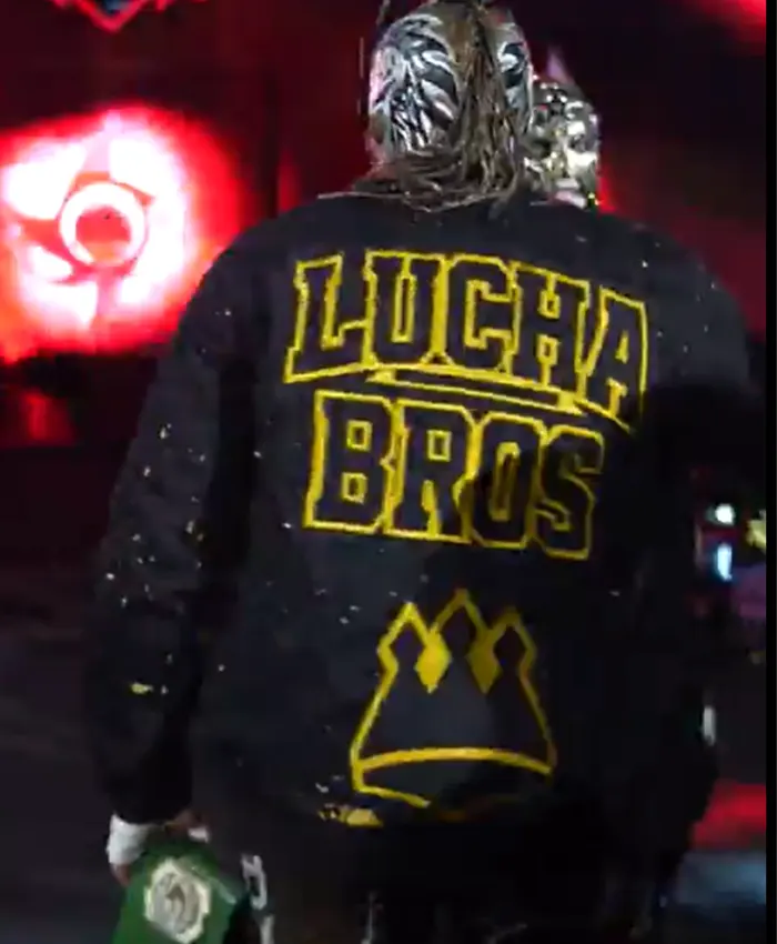 Get Lucha Bros Black Bomber Jacket