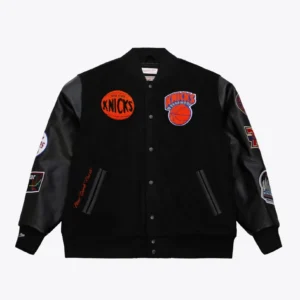 Get Mitchell & Ness New York Knicks Full-Snap Varsity Jackets