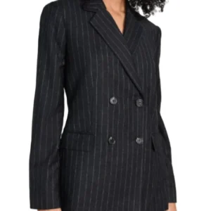 Get Neagley S01 Adeline Rudolph Black Striped Blazer