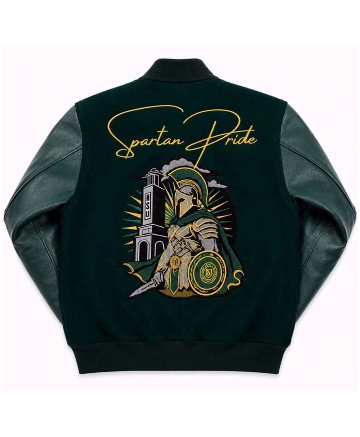 Get Norfolk State University Spartan Pride Letterman Varsity Jacket