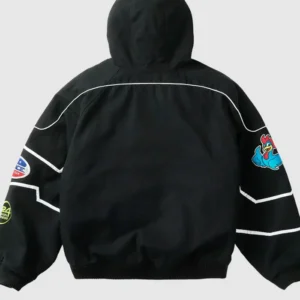 Get Palace Dascar Hooded Black Bomber Jacket