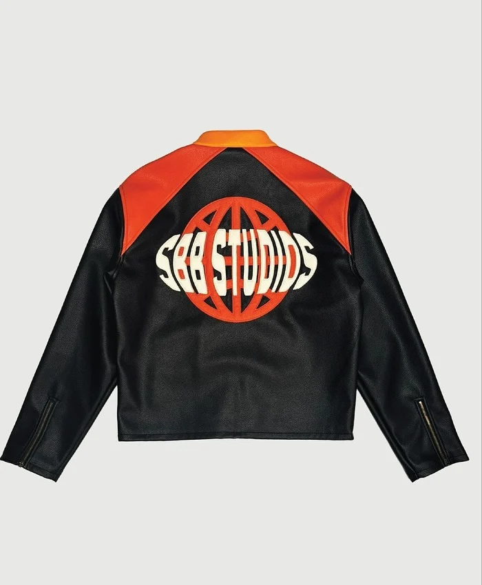 Get SBB Studios IT IS FINISHED Leather Racing Jacket
