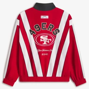 Get San Francisco 49ers Off Season x NFL Scarlet Windbreaker Jacket