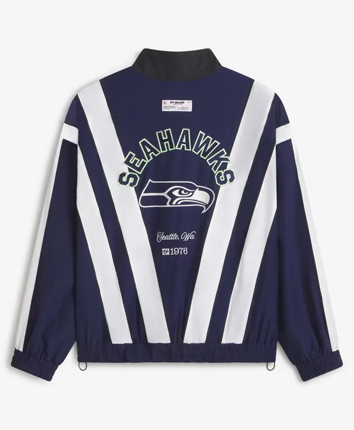Get Seattle Seahawks Off Season x NFL College Navy Windbreaker Jacket