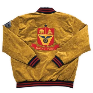 Get St. Paul Saints Corduroy Bomber Letterman Jacket