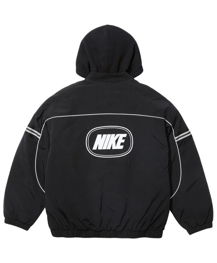 Get Supreme x Nike Black Nylon Hooded Jacket