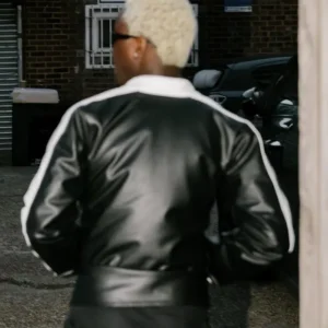 Get TML Vibez Black Leather Jacket