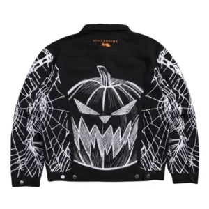 Get The Nightmare Before Christmas Pumpkin Fright Raw Denim Jacket