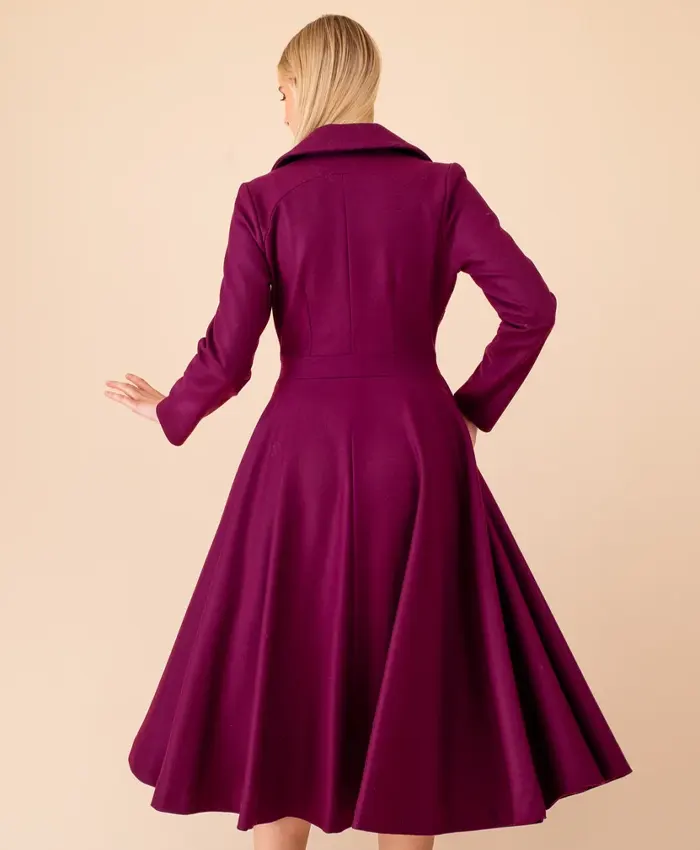 Get The Odyssey Wine Purple Sewing Coat