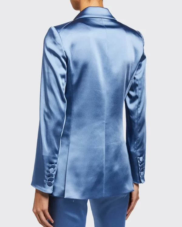 Get The Young And The Restless Lauralee Bell Blue Satin Blazer
