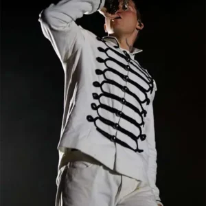 Get Yung Lean White Napoleon Military Jacket