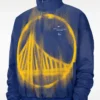 Golden State Warriors Nike Blue Woven Basketball Jacket