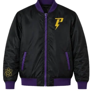 Goofy Powerline Black Bomber Jacket