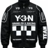 Grand Prix Black Bomber Jacket