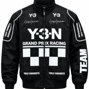 Grand Prix Black Bomber Jacket