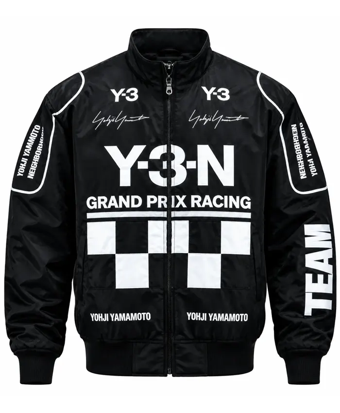 Grand Prix Black Bomber Jacket