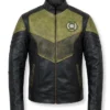 Hal Jordan Green Lantern Kyle Chandler Moto Biker Real Leather Jacket
