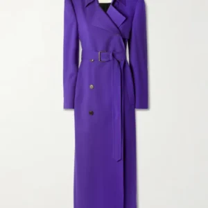 Hannah Waddingham Purple Coat