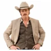 Heartland 2026 John Hawkes Beige Coat and Brown Vest