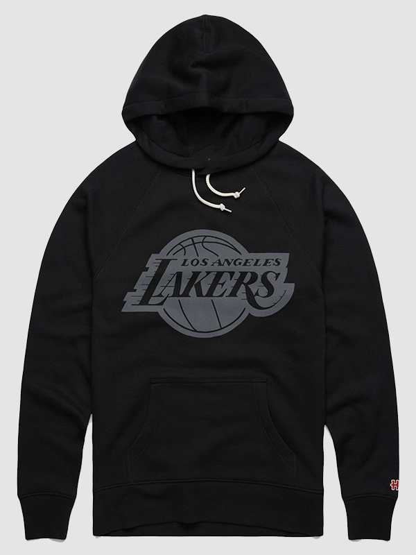Homage Los Angeles Lakers Logo Blackout Hoodie
