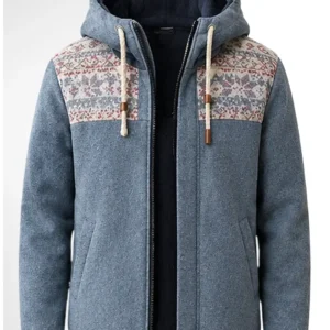 Jake Johnson Wildwood 2026 Grey Hooded Jacket