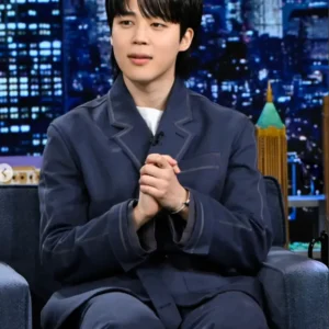 Jimin The Tonight Show Blue Jackat