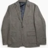 John Simons Grey Herringbone Merino Blazer