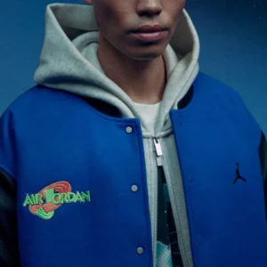 Jordan Brand Sport Dome Space Jam Blue Varsity Jacket