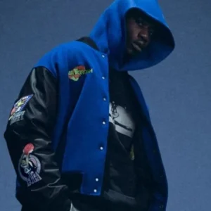 Jordan Brand Sport Dome Space Jam Blue Varsity Jacket