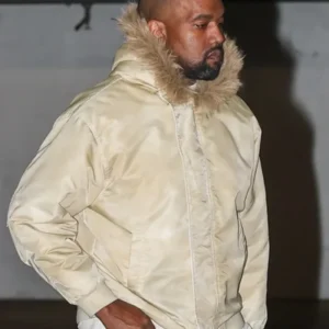 Kanye West Satin Hood Jacket