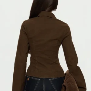 Kelehan Stonewashed Brown Jacket