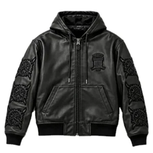 Ken Carson Avirex x Cartunez Leather Jacket