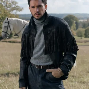 Kith Kit Harington Winter 2026 Fringe Black Jacket