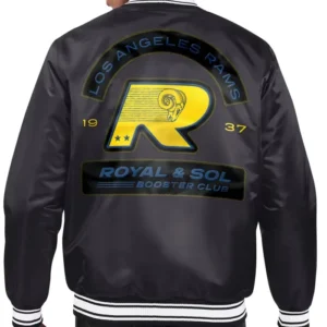 LA Rams Starter Black Royal & Sol Varsity Jacket