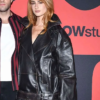 LFW Grace Van Patten Leather Jacket
