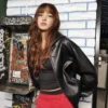 LISA x Von Dutch Hollywood Black Leather Jacket