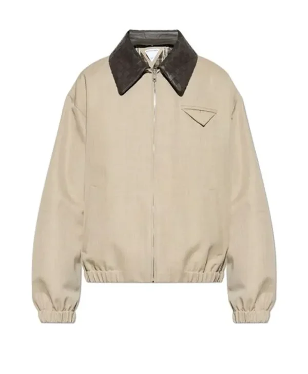 Leather Collar Jacket