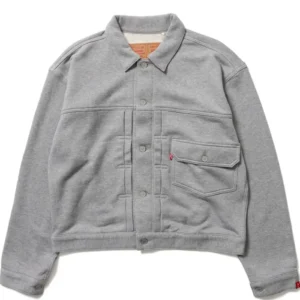 Levi’s × LOOPWHEELER × BEAMS Fleece Gray Jacket