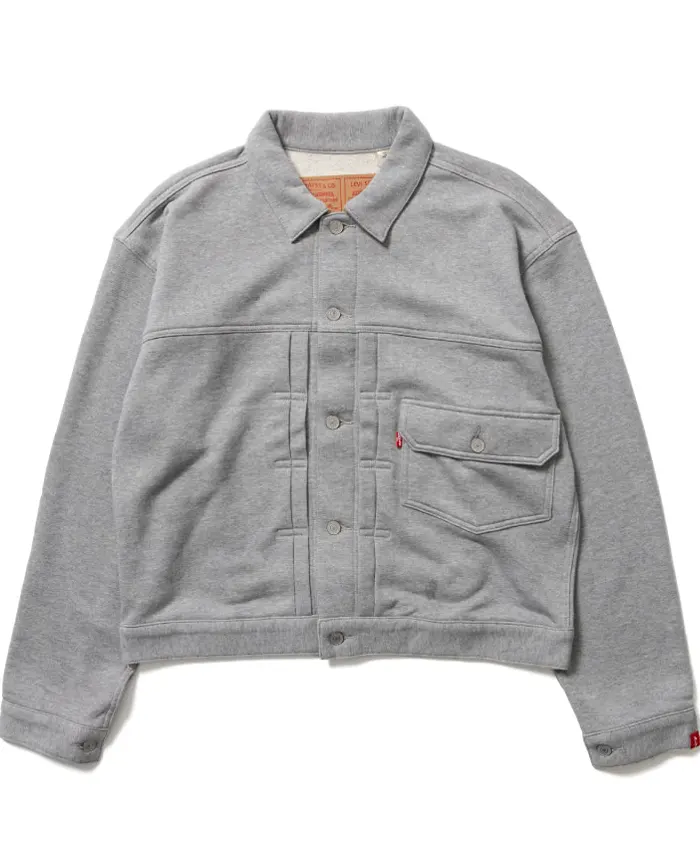 Levi’s × LOOPWHEELER × BEAMS Fleece Gray Jacket