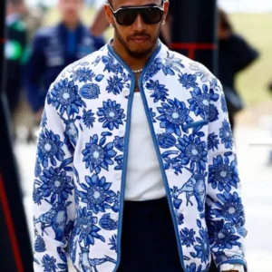 Lewis Hamilton x Dior Floral Jacket For Sale now