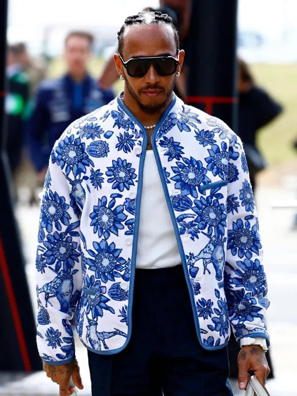 Lewis Hamilton x Dior Floral Jacket For Sale now