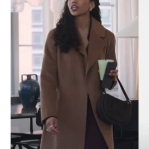 Line of Fire S01 Sydney Kayana Brown Coat